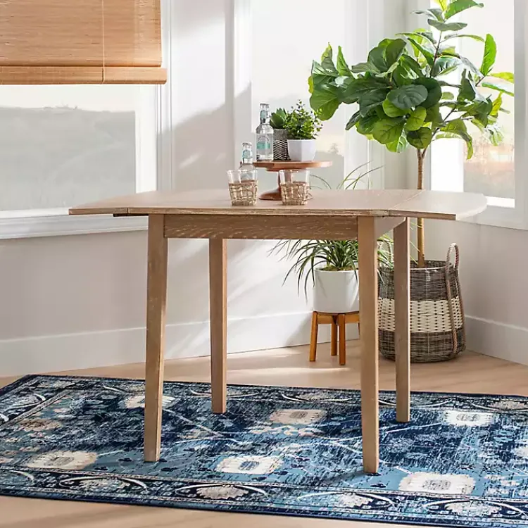 Kirklands Home Dining Tables|Natural Wood Drop Leaf Dining Table Tan