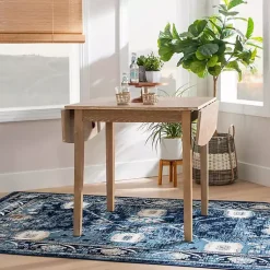 Kirklands Home Dining Tables|Natural Wood Drop Leaf Dining Table Tan