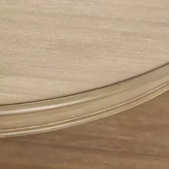 Kirklands Home Coffee Tables|Natural Wood Finish Turned Leg Round Coffee Table