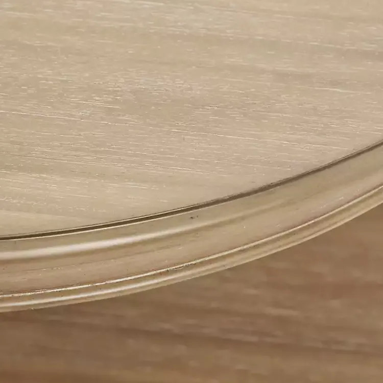 Kirklands Home Coffee Tables|Natural Wood Finish Turned Leg Round Coffee Table