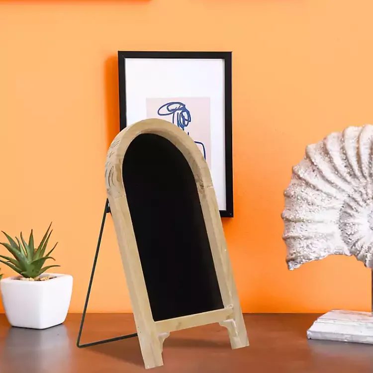 Online Natural Wood Framed Tabletop Chalkboard Memo & Chalkboards