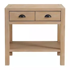 Kirklands Home Nightstands|Natural Wood Grain Open Shelf Nightsd Tan
