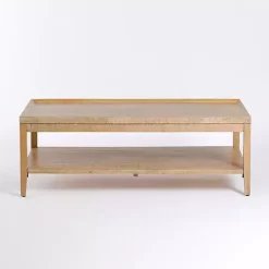 Kirklands Home Coffee Tables|Natural Wood Hughes Coffee Table Tan