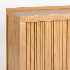 Kirklands Home Cabinets & Sideboards|Natural Wood Hughes Sliding Door Cabinet Tan