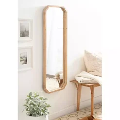 Kirklands Home Decorative Mirrors|Natural Wood Marston Wall Mirror