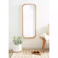Kirklands Home Decorative Mirrors|Natural Wood Marston Wall Mirror