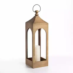 New Natural Wood Open Frame Lantern, 25 in. Lanterns