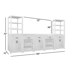 Kirklands Home Cabinets & Sideboards|Natural Wood Open Shelf Modular Cabinet Tan