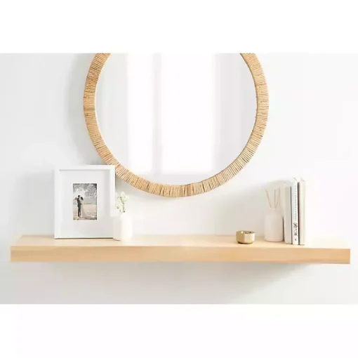 Kirklands Home Shelves|Natural Wood 2-pc. Floating Shelves, 24 in.