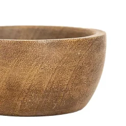 Kirklands Home Kitchen Accessories|Natural Wood Pinch Bowls, Set of 3 Brown