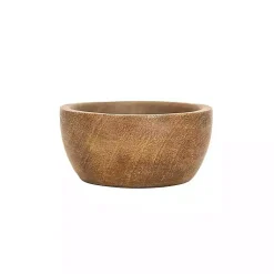 Kirklands Home Kitchen Accessories|Natural Wood Pinch Bowls, Set of 3 Brown