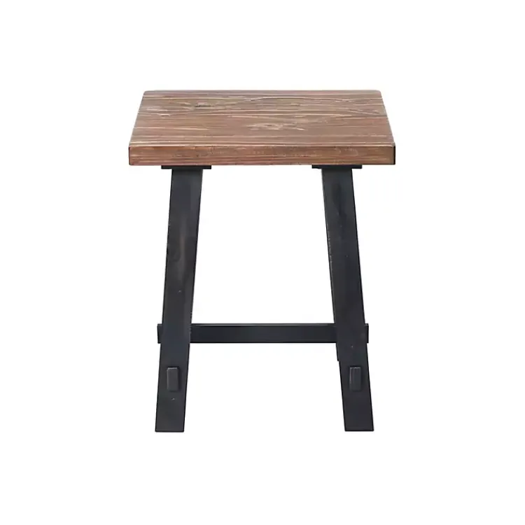 Kirklands Home Accent & End Tables|Natural Wood Sawhorse Accent Table