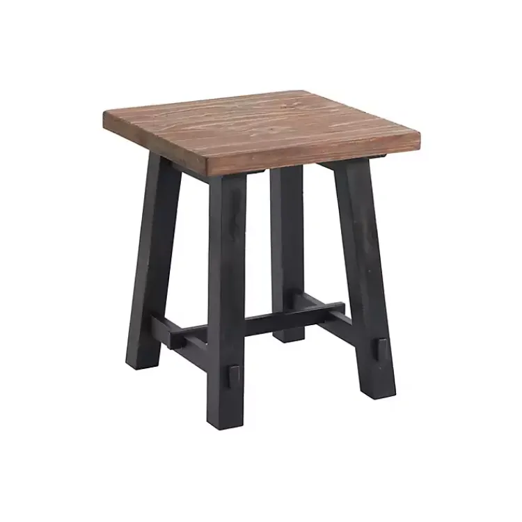 Kirklands Home Accent & End Tables|Natural Wood Sawhorse Accent Table