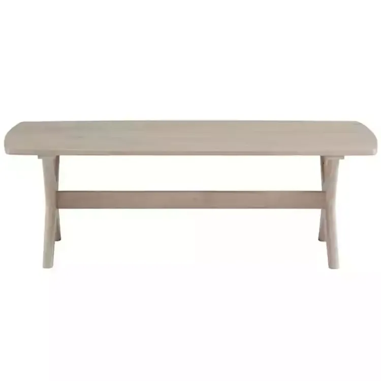 Kirklands Home Accent & End Tables|Natural Wood Slim Cocktail Table Tan