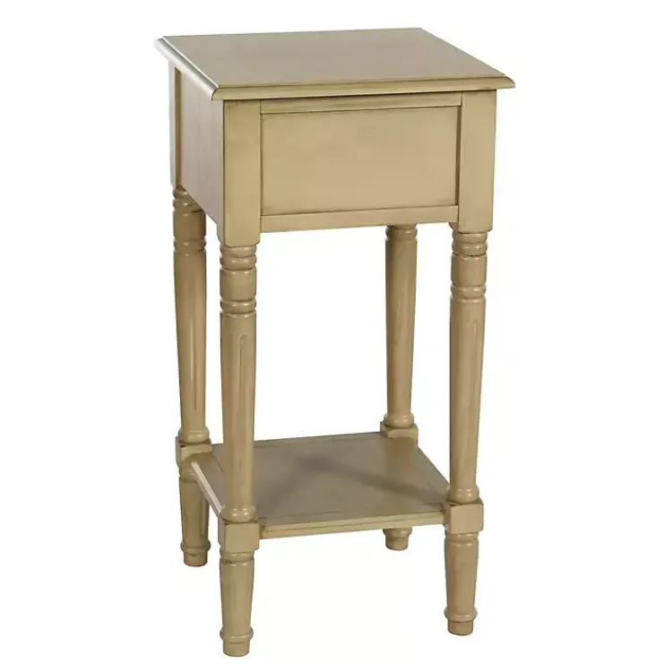 Kirklands Home Accent & End Tables|Natural Wood Square Hampton Accent Table Tan