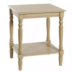 Kirklands Home Accent & End Tables|Natural Wood Sybil Accent Table Tan