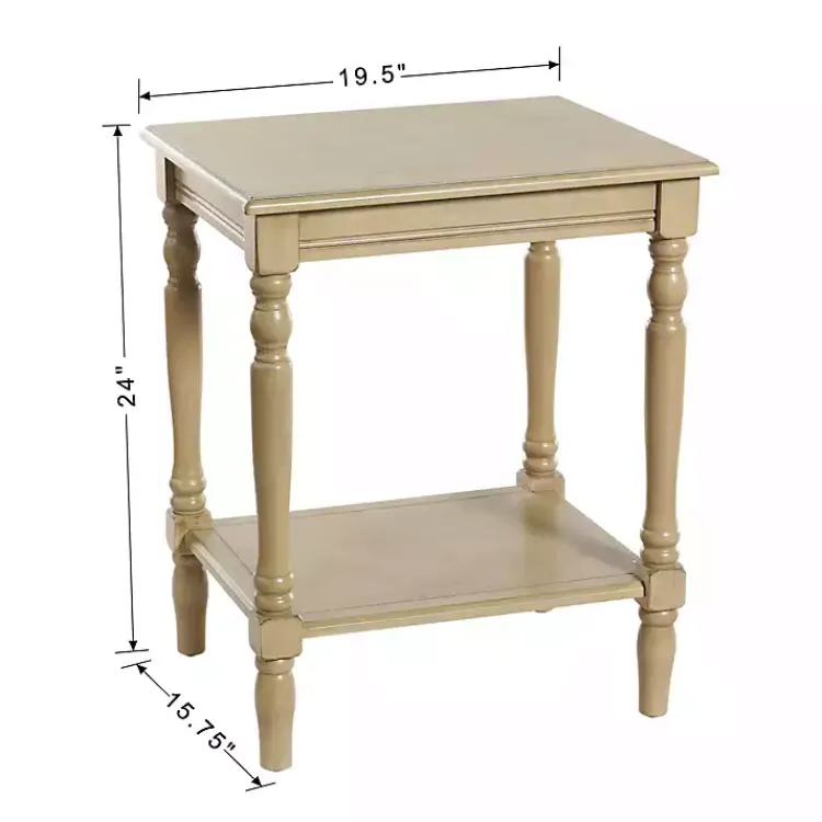 Kirklands Home Accent & End Tables|Natural Wood Sybil Accent Table Tan