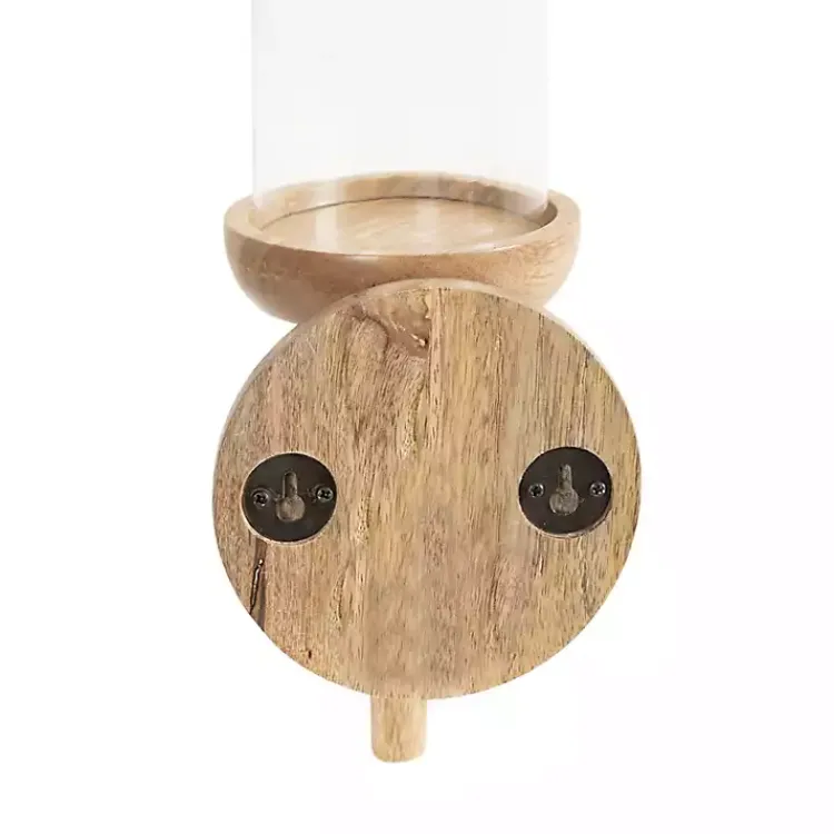 Natural Wood Torch Sconce Sconces