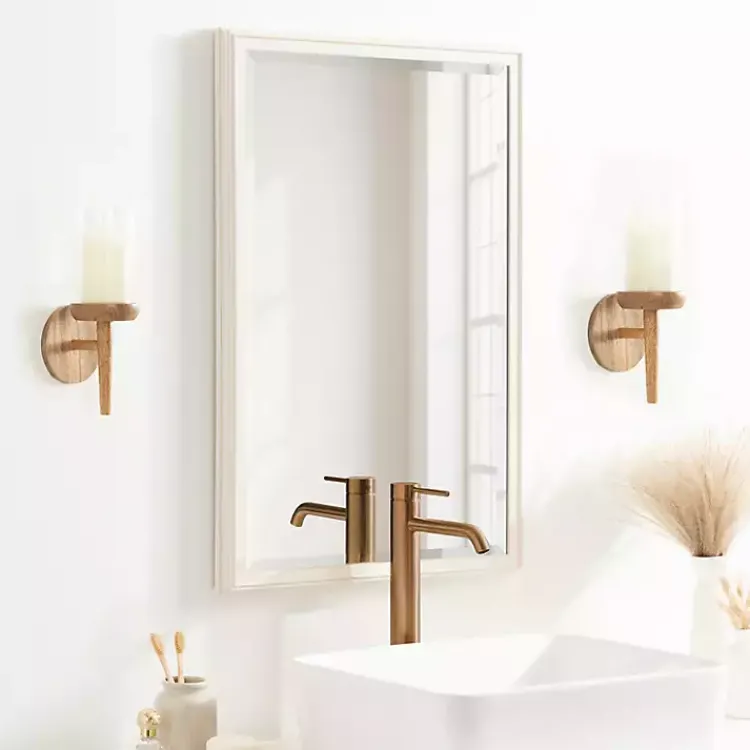 Natural Wood Torch Sconce Sconces