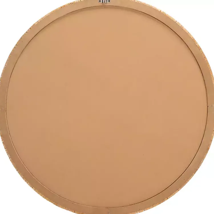 Kirklands Home Decorative Mirrors|Natural Wood Wrapped Mila Wall Mirror