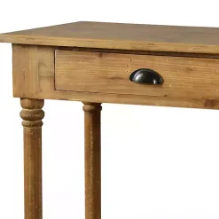 Kirklands Home Console Tables|Natural Wooden 2-Drawer Console Table