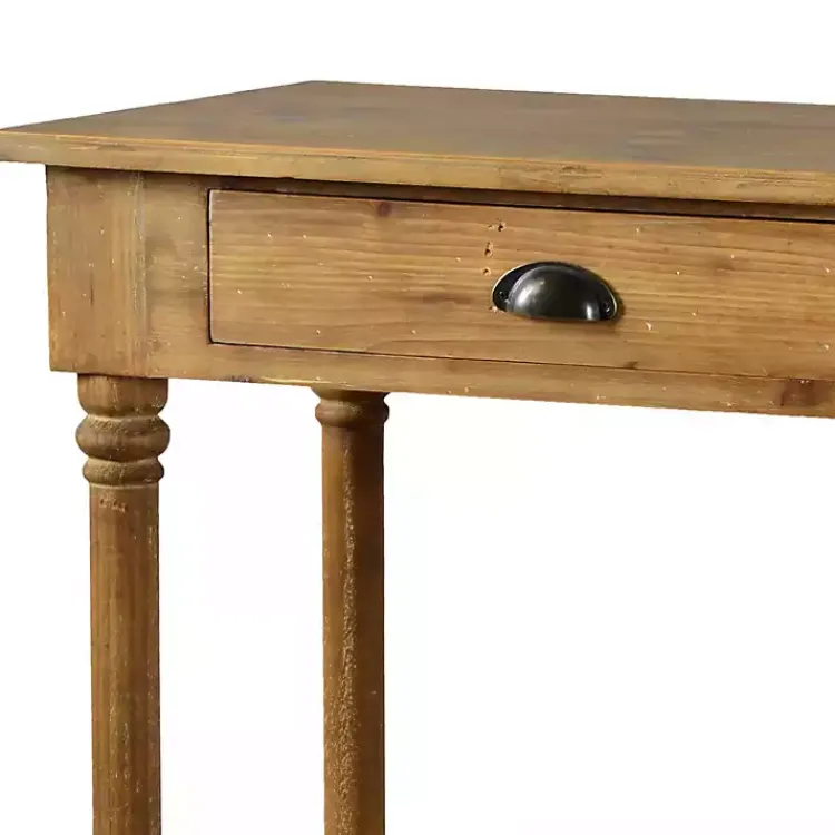 Kirklands Home Console Tables|Natural Wooden 2-Drawer Console Table