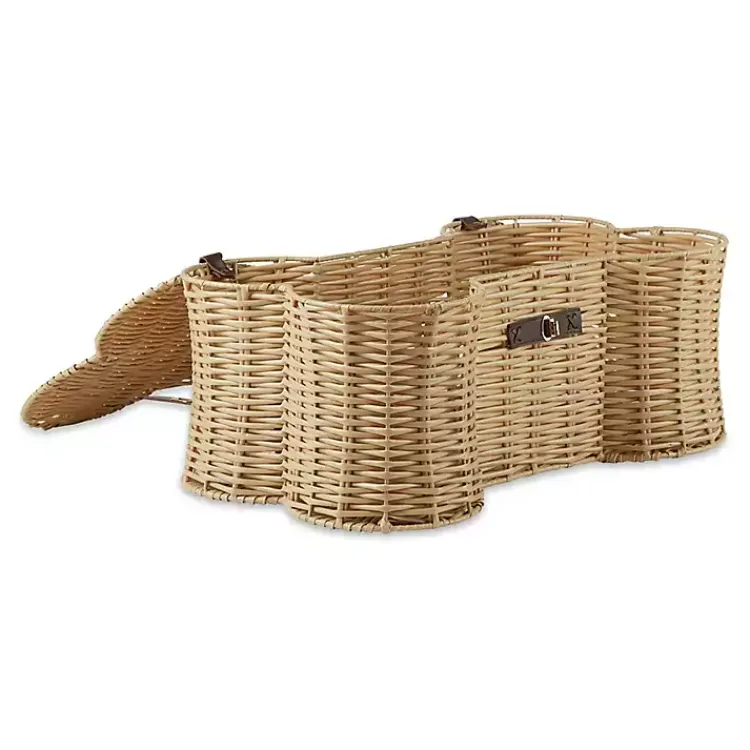 Discount Natural Woven Bone Shaped Basket, 24 in. Baskets & Boxes