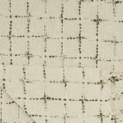 Hot Natural Woven Grid Throw Blankets & Throws