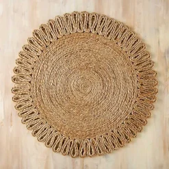Kirklands Home Table Linens|Natural Woven Jute Placemat Tan