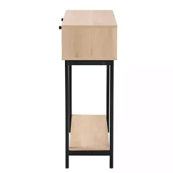 Kirklands Home Console Tables|Natural Woven Rat 2-Drawer Console Table Tan