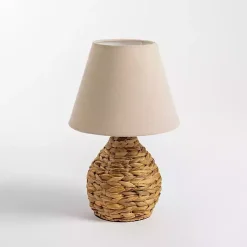 Kirklands Home Table Lamps|Natural Woven Seagrass Table Lamp Tan