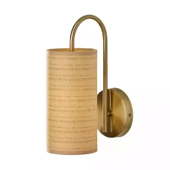 New Natural Woven Shade Malina Wall Sconce Sconces