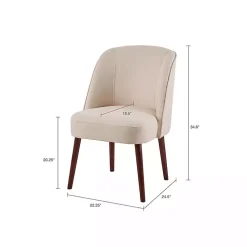 Kirklands Home Dining Chairs|Natural Wraparound Back Dining Chair Tan