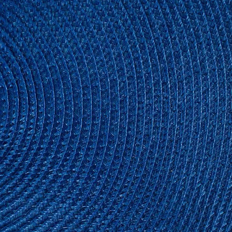 Kirklands Home Table Linens|Nautical Solid Round Placemats, Set of 6 Blue