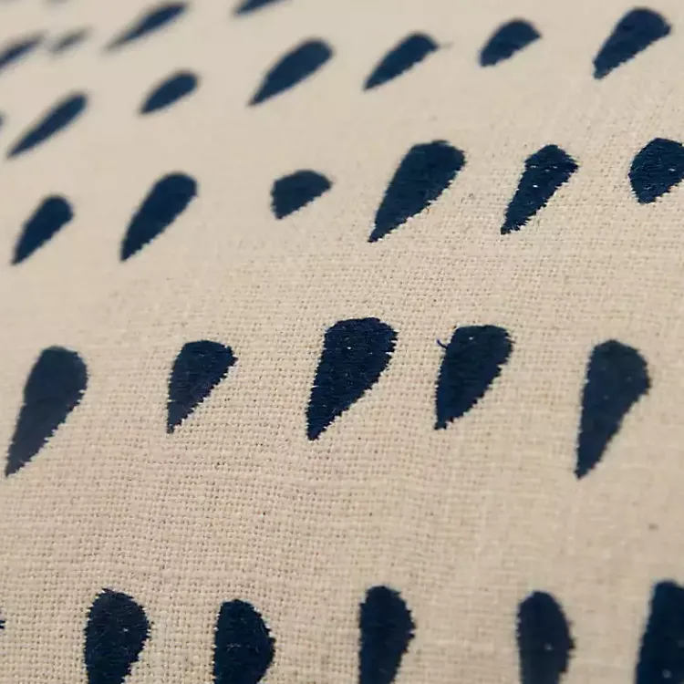 Outlet Navy and Natural Animal Patterned Lumbar Pillow Pillows