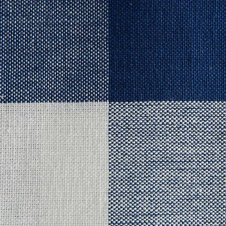 Kirklands Home Kitchen Accessories|Navy and White Mixed Check Towels, Set of 3 Blue