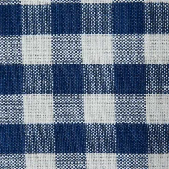 Kirklands Home Kitchen Accessories|Navy and White Mixed Check Towels, Set of 3 Blue