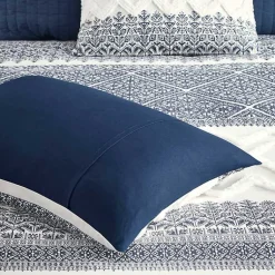 Kirklands Home Duvets|Navy and White 3-pc. California King Duvet Set