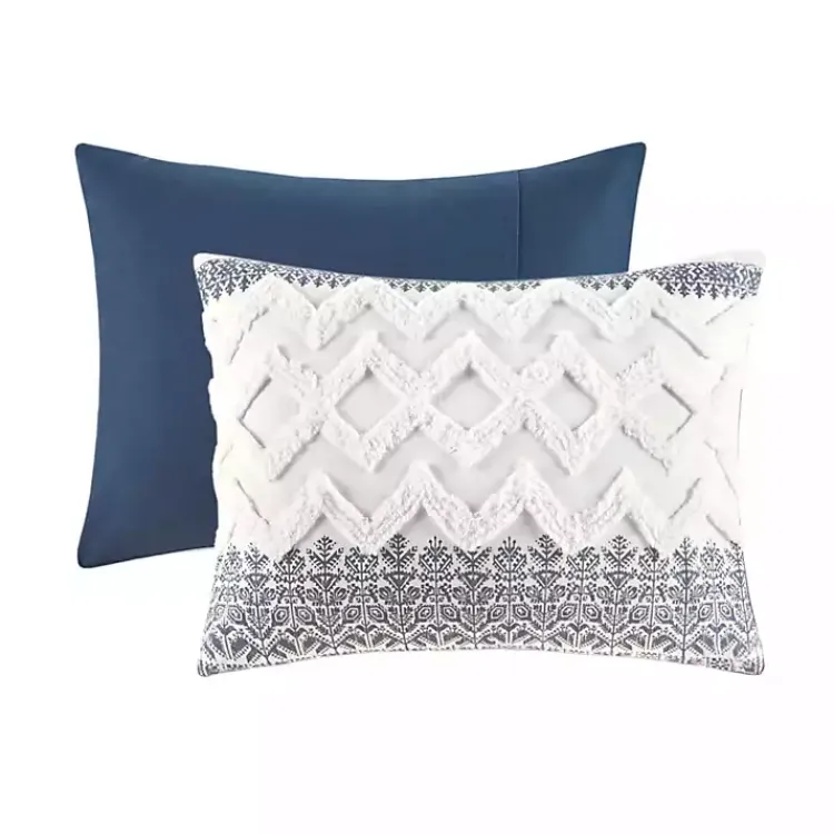 Kirklands Home Comforters|Navy and White 3-pc. Full/Queen Comforter Set