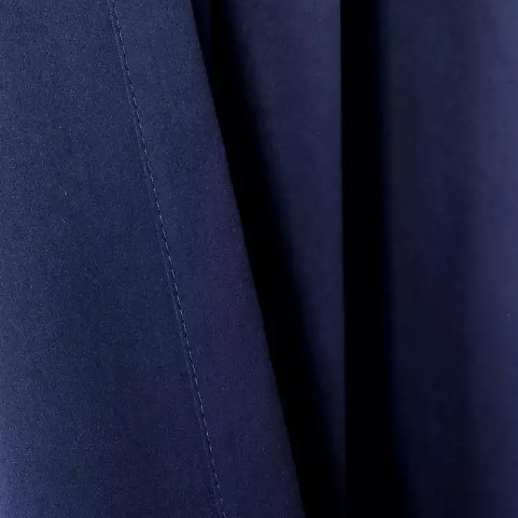 Kirklands Home Curtains & Drapes|Navy Back Tab Blackout Curtain Panel Set, 84 in. Blue