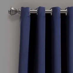 Kirklands Home Curtains & Drapes|Navy Blackout Curtain Panel Set, 95 in. Blue