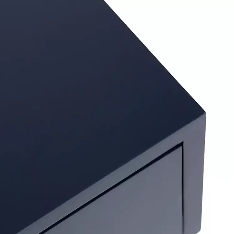 Kirklands Home Accent & End Tables|Navy and Gold Glam Accent Table Blue