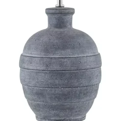 Kirklands Home Table Lamps|Navy Ceramic 2-pc. Lamps with Seagrass Shades Blue