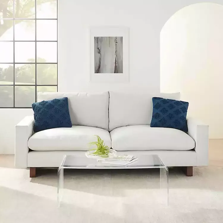 Outlet Navy Knotted Diamond Throw Pillows, Set of 2 Pillows