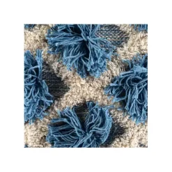 Outlet Navy Pom Pom Pillow Pillows