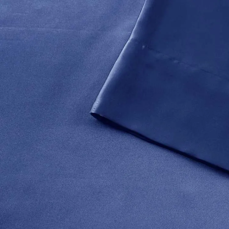 Kirklands Home Bed Sheets|Navy Satin 6-pc. King Sheet Set Blue