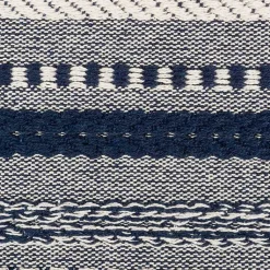 Kirklands Home Table Linens|Navy Braided Stripe Table Runner, 72 in. Blue