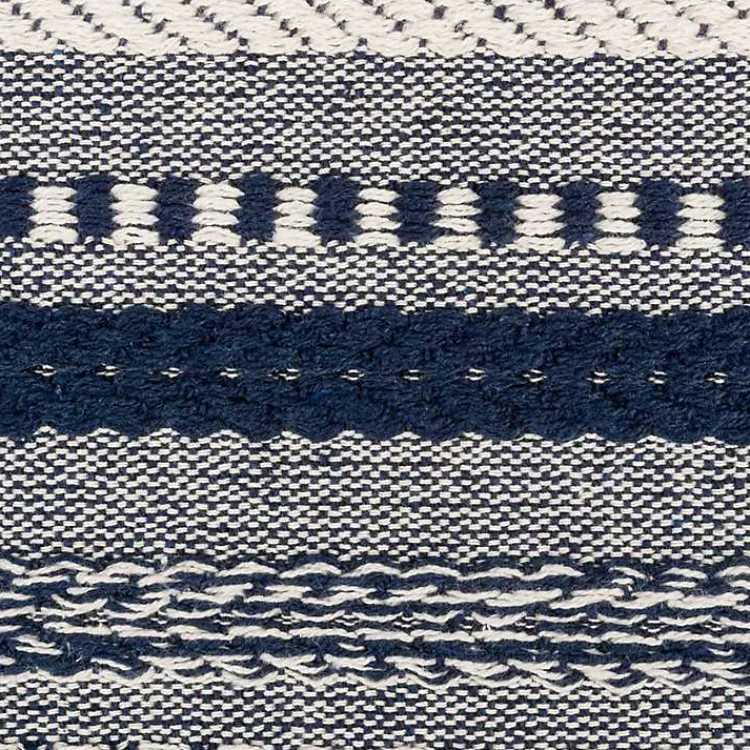 Kirklands Home Table Linens|Navy Braided Stripe Table Runner, 72 in. Blue
