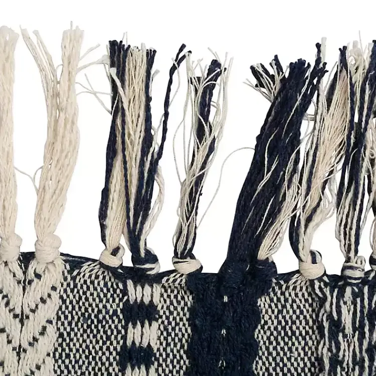 Kirklands Home Table Linens|Navy Braided Stripe Table Runner, 72 in. Blue