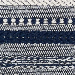 Kirklands Home Table Linens|Navy Braided Stripe Table Runner, 108 in. Blue
